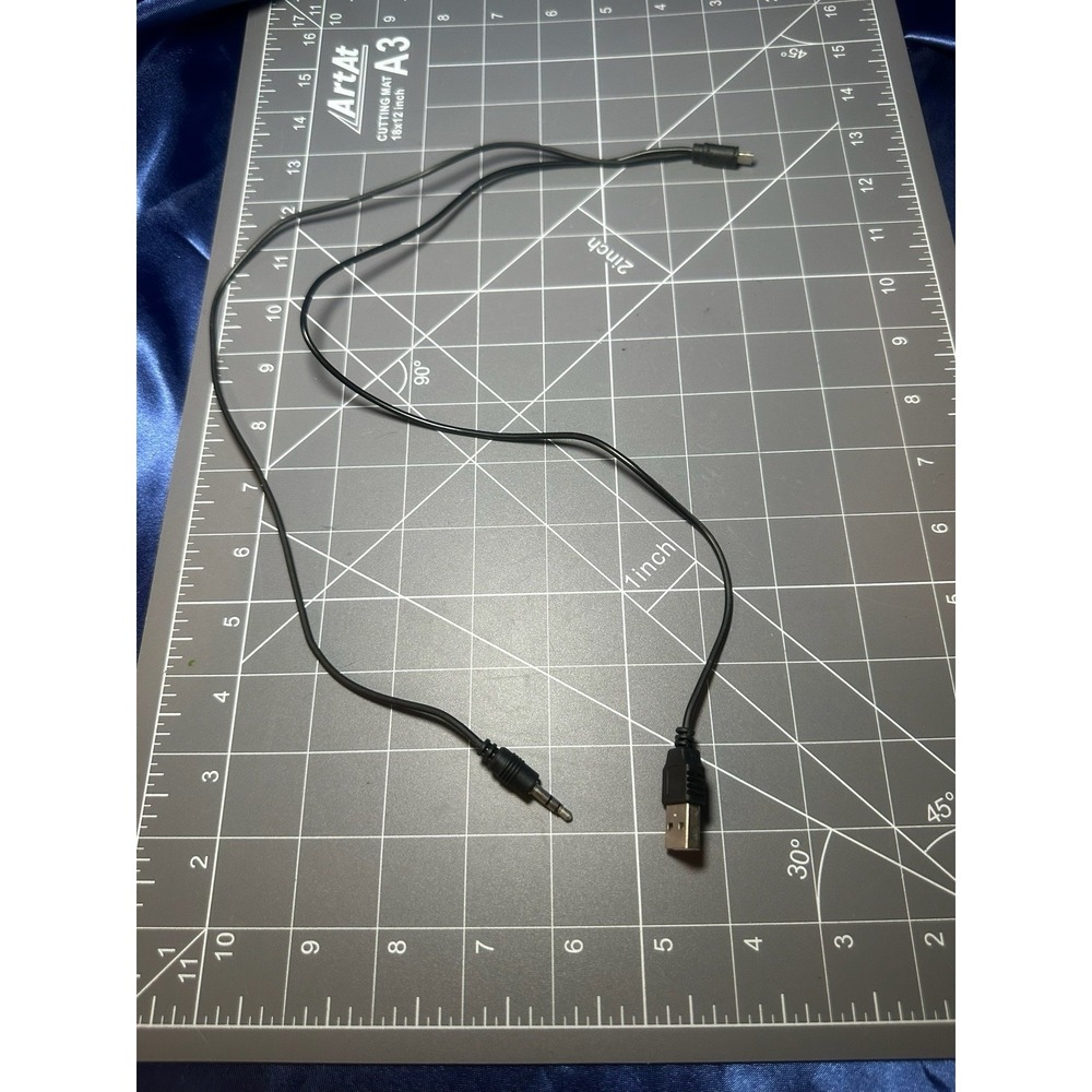 USB + 3.5mm Audio to Mini USB Combo Cable Power & Audio Adapter Replacement